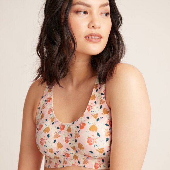 Knix LuxeLift Pullover Wireless Bra In Spring Bloom Size XXS+ - Picture 1 of 5